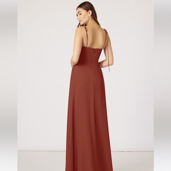 Azazie Rosey Terracota Size 4 - Picture 2 of 5